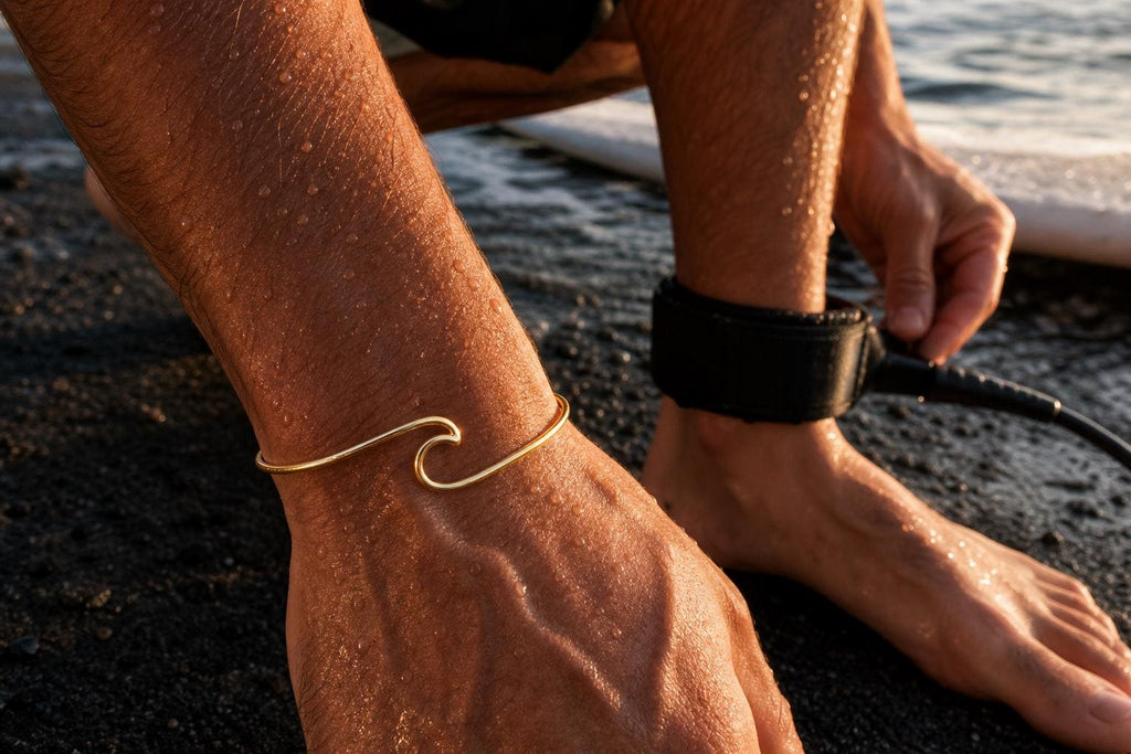 Slim Wave Cuff Bracelet