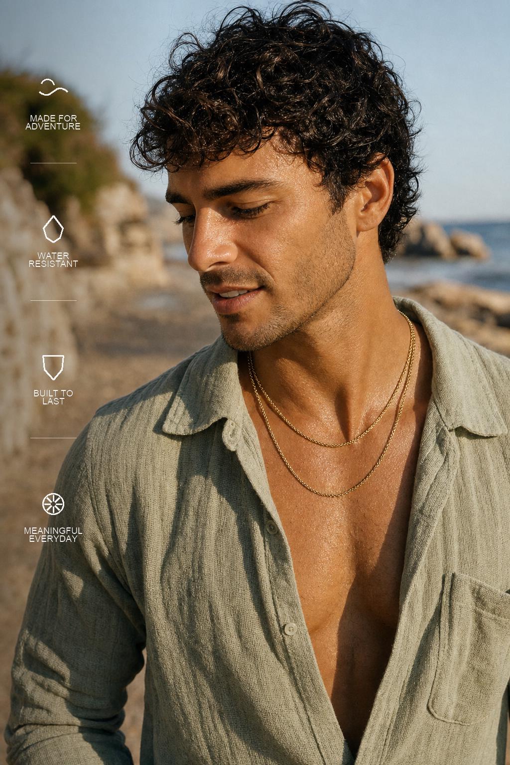Gold Wheat Chain Necklace