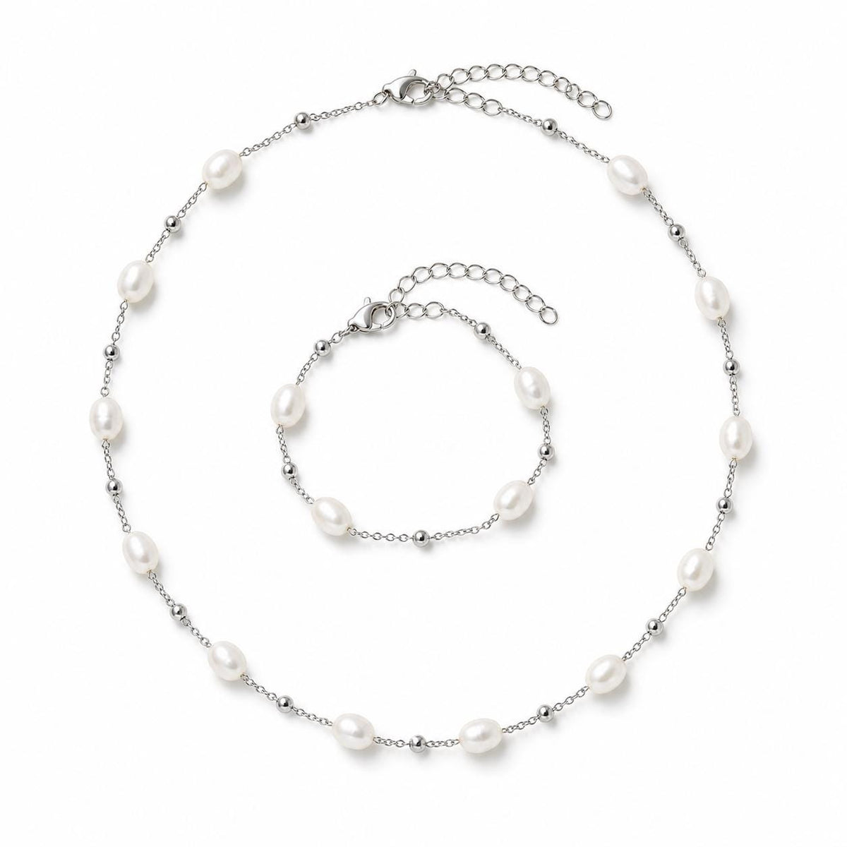 Freshwater Pearl Station Necklace