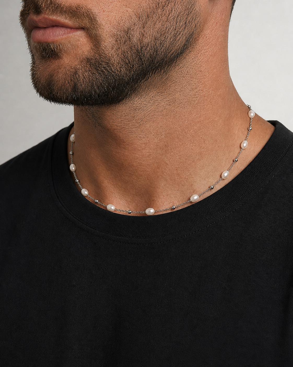 Freshwater Pearl Station Necklace