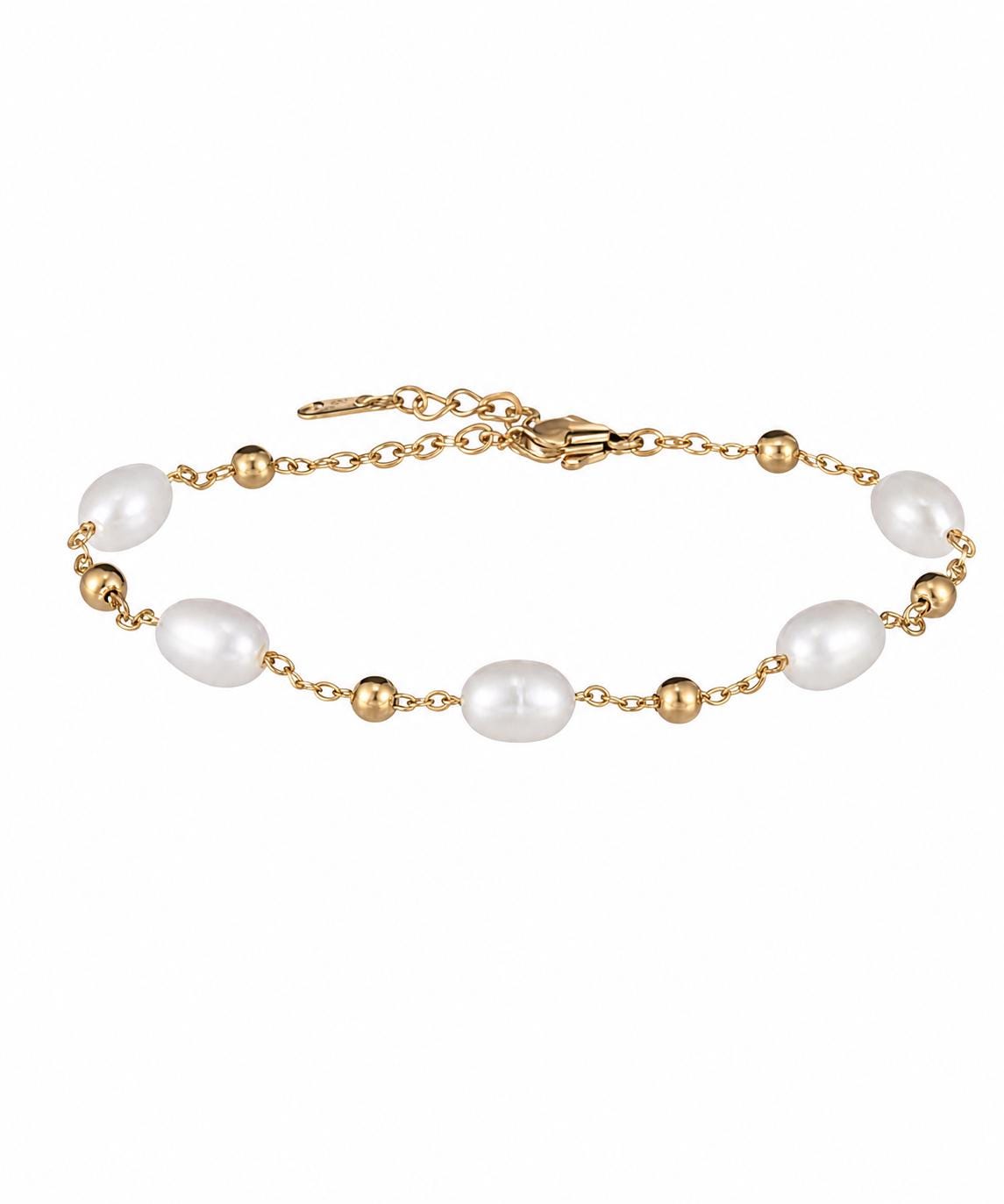 Freshwater Pearl Station Bracelet
