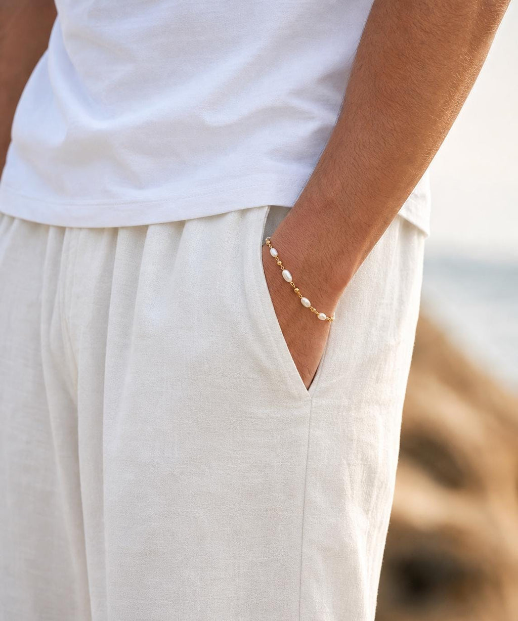 Freshwater Pearl Station Bracelet