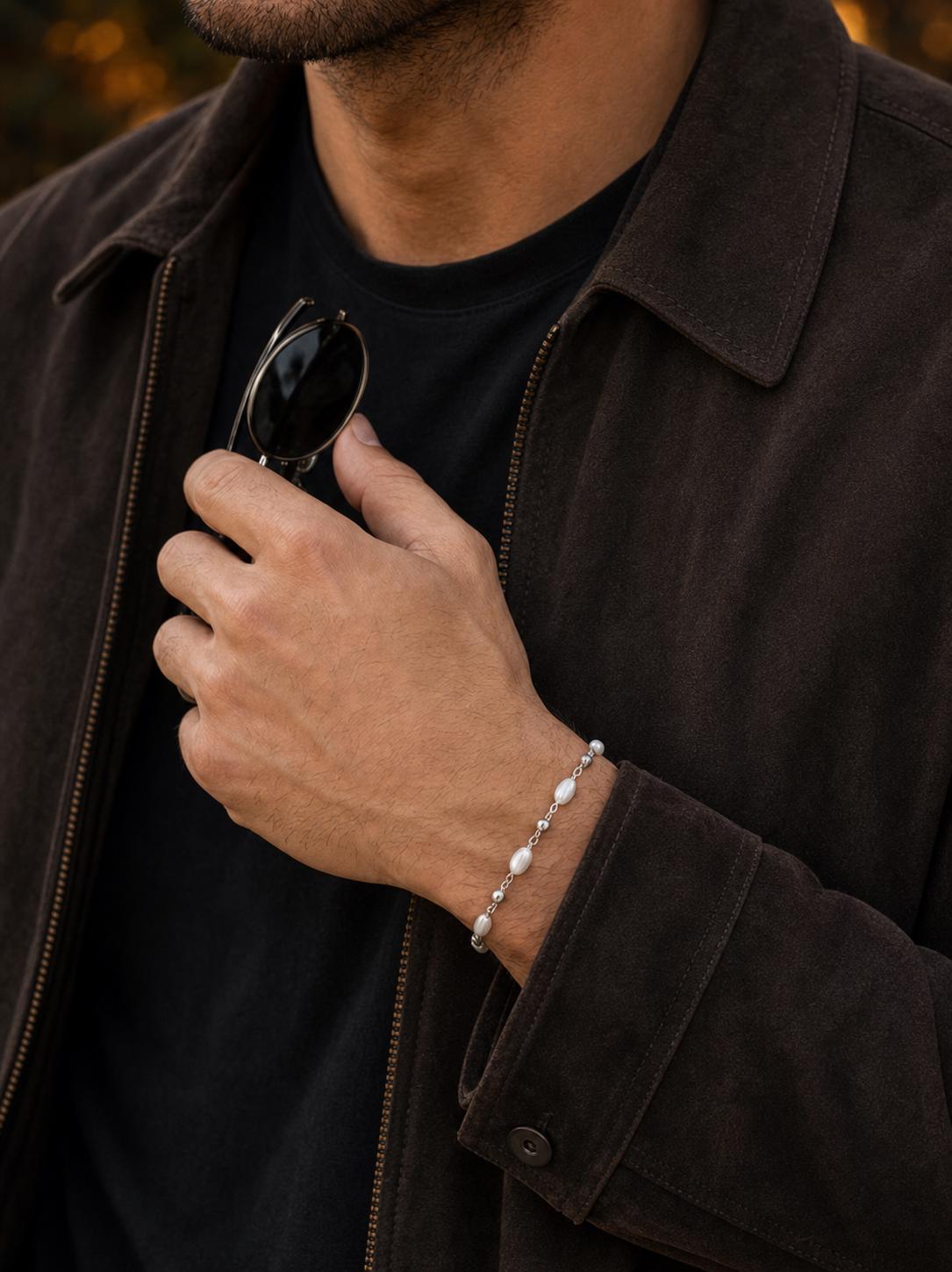Freshwater Pearl Station Bracelet