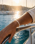 Freshwater Pearl and Gold Bead Bracelet
