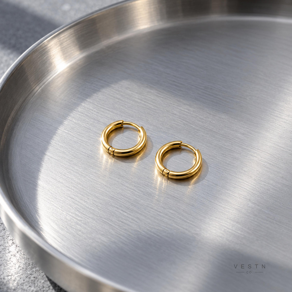 9mm Mini Huggie Hoop Earrings