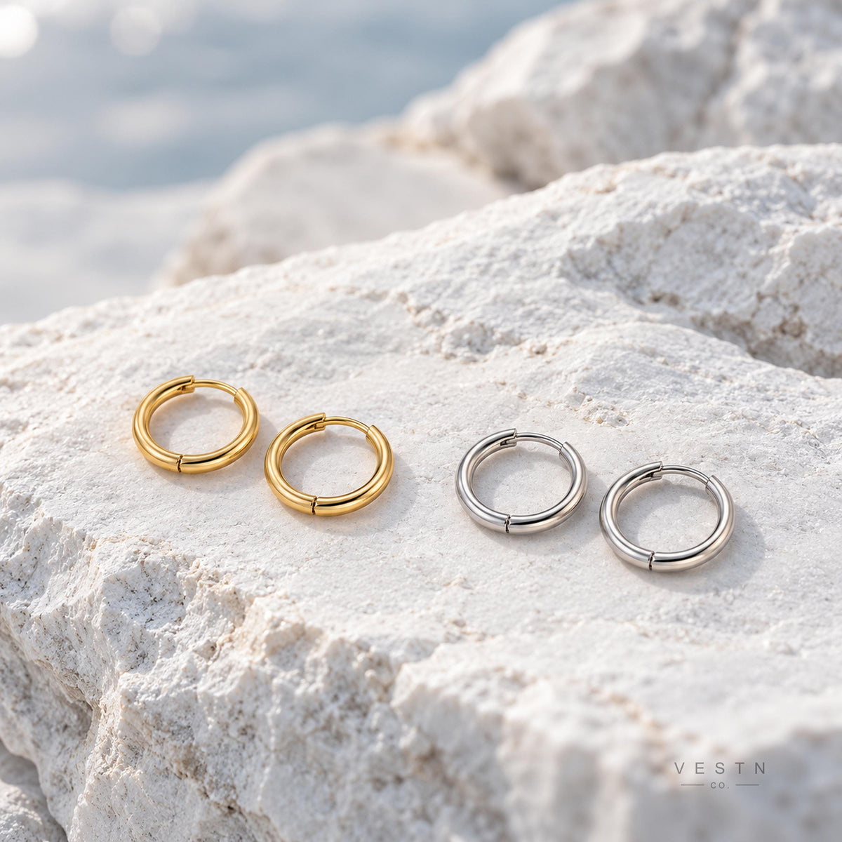 9mm Mini Huggie Hoop Earrings
