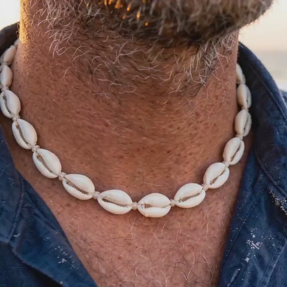 Cowrie Shell Cord Necklace video
