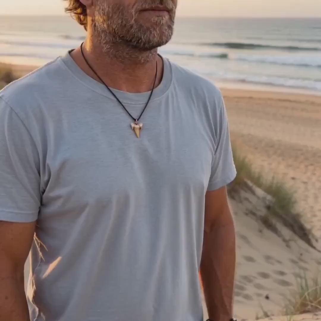 Shark Tooth Cord Necklace video